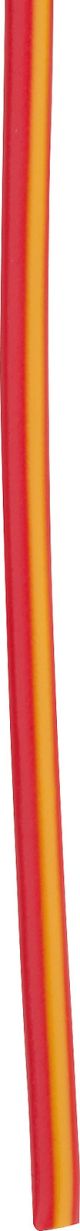 CÂBLE, 1 mètre 0,75mm rouge-jaune (câble rouge avec ligne jaune)