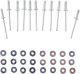 Fastening Set for Front Fender Widening Item 50791-XX, 10 pcs. blind rivets and 20 washers