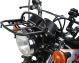 Front Luggage Rack, stainless steel, black, with brackets and mounting material, luggage area approx. 23x15cm (for OEM and accessory instruments)