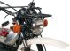 Front Luggage Rack, black stainless steel, with brackets and mounting material, luggage area approx. 23x15cm, versatile adjustable