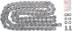 RK XW-Ring Chain Type 520XRE silver, 102 links, OPEN type with rivet chain joint, matching clip chain joint see item 91184