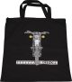 Shopping Bag Black, XT500 print, dim. approx. 38x42cm, 100% cotton (two-colour screen print)