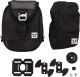 LegendGear Accessory Bag 1.5L, Black Edition, incl. T-Lock holding system, waterproof cover, size approx. 19x14x5cm