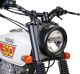 JvB-moto Headlight 'D-Track' incl. Clear Lens H4 Insert + Mounting Material (GRP unpainted)