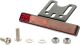 Kit support catadioptre alu, complète le support de plaque art. 63020 (éclairage de plaque, voir art. 41406)