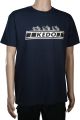 T-shirt 'KEDO', taille S, bleu marine (180g, coton), 100% coton
