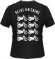 T-shirt, motif: 'XT 500, tous les modèles', taille L, noir, 100% coton bio (160gr/m²)
