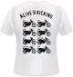 T-shirt, motif: 'XT 500, tous les modèles', taille XL, blanc, 100% coton bio (160gr/m²)
