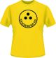 T-shirt 'Ich sch*** auf 12V', taille L, jaune et noir, 100% coton (160gr/m²)