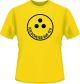 T-shirt 'Ich sch*** auf 12V', taille M, jaune et noir, 100% coton (160gr/m²)