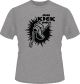 T-shirt, 'One Kick Only', taille L, gris, 100% coton (180g/m²)