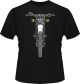 T-shirt 'XT500 frontal', noir, taille XL, motif bicolore, 100% coton