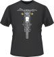 T-shirt 'XT500 de face', gris sombre, taille L, imprimé bicolore, 100% coton