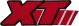 Badge à coudre logo XT, rouge (env. 10.5X3.3cm)