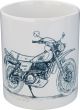 China Mug 'XT500' stylized black and white drawing, approx. 300ml