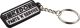 Key Fob KEDO PARTS 'N' SERVICE, soft vinyl black/white with metal chain & key ring