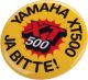 Button »XT500 JA BITTE«, diameter 38mm, 1 piece