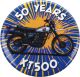 50 Years XT500 Kühlschrankmagnet, 1 Stück, Durchmesser circa 37mm