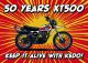 50 Years XT500 Postcard, DIN A6, 4-color digital print, 300 g/m²
