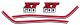 Autocollants de réservoir XT500'86-'88, rouge/bleu marine/blanc, vernissable