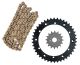 Kit chaîne à joints toriques en X, 16/42, DID520VX3 G&N, 100 maillons, chaîne fermée
