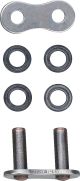 Maillon creux à riveter RK 520XRE (joints toriques type XW), argent