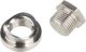 Bague filetée inox à souder pour raccord de sonde lambda, avec bouchon zingué, M18x1.5