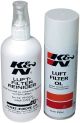 Kit entretien K&N, 355ml de nettoyant et 204ml d'huile (99-5003EU)