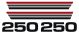 Decal Set for Side Covers, left and right, 4pcs., red/silver/anthracite
