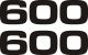 Decor/Decal Set Side Cover, black RH/LH (sticker, 1 pair)