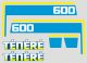 Fuel Tank Decal, blue/yellow/white, 6-piece complete incl. Ténéré lettering (LH&RH side)