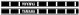 Autocollants de réservoir 'Classic' (droit), env. 700X50mm, noir brillant, droite et gauche