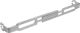 Indicator Bracket, adjustable, mounting on license plate bracket, minimalist design for a tidy rear, for indicators with M8 mounting, raw stainless steel