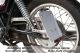 Side Mount License Plate Bracket 'Pur', w/ LED license plate light, stainless steel holder, aluminum base plate, mounting material