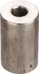 Spacer Sleeve Aluminium, diameter 20mm, length 35mm, bore for M8, untreated, 1 piece