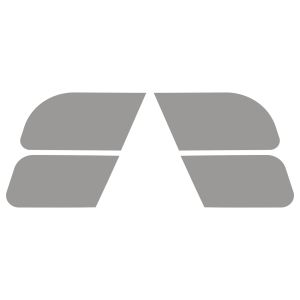 Kit d'autocollants argent de caches latéraux (4 pièces pour art. 22419)