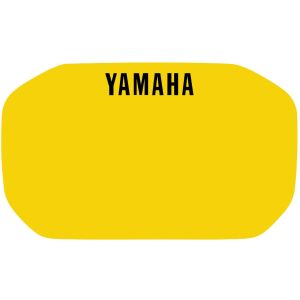 Autocollant pour plaque phare, jaune avec inscription YAMAHA en noir, pour plaque-phares 29112RP, 29467RP, 29468RP