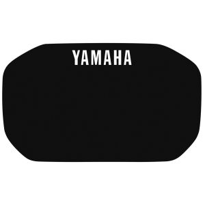 Autocollant pour plaque phare, noir avec inscription YAMAHA en blanc, pour plaque-phares 29112RP, 29467RP, 29468RP