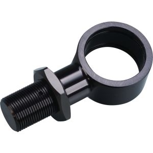 YSS Mounting Bracket/Suspension Strut Eyelet +10mm, thread M16x1.0, inner diameter 26mm, width 18mm, black anodized, 1 piece