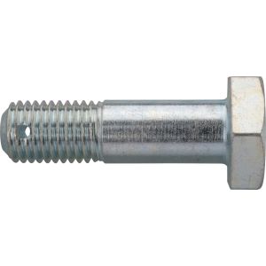 Bolt for Side Stand Export, M10x1.25 35mm, chrome plated with hole for cotter pin, 10mm slot