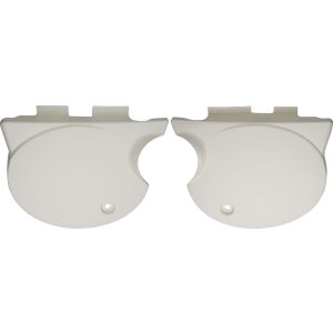 Side Cover Set RH+LH, white / Clean White (RH shape like TT, therefore only for exhaust without flame box, left side fits WITHOUT lock)