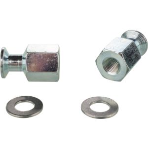 Luggage Retaining Cap Nut Set, M10x1.25 fine pitch thread, mounting on upper shock absorber attachment
