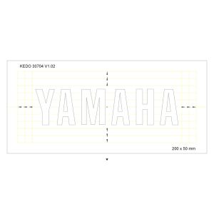 Pochoir 20x5cm YAMAHA, pièce