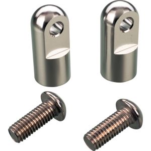 Adapter set for Barkbuster hand protectors, places hand shell closer to handlebar, for cockpit plates item 31038/31187, 1 pair