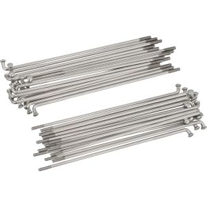 Flattrack 19' Spoke Set Stainless Steel, rear, WITHOUT spoke nipple (order spoke nipple after drilling diameter in rim order, see item no. 31204/31205/31206)