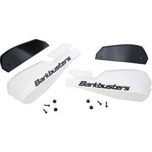 Barkbusters VPS Hand Protector Shells, white, incl. variable black wind deflector, fits e.g. item 33117 T700