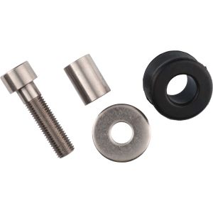 Silencer Mounting Set, Stainless Steel (Allen Screw M10x1.25 40mm, Washer 10x29mm, Bushing and Rubber)