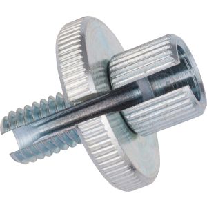 Vis de réglage et molette M8x1.25, pour câble frein ou embrayage, 28mm de long, acier zingué, diam. maxi raccord 8mm, pièce