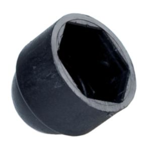 Cache plastique noir pour tête 6 pans M6 (pour clé de 10mm), pièce