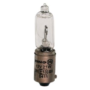 Ampoule halogène de rechange BAY9S 21W/12V, pièce (fonctionne également au 6V)